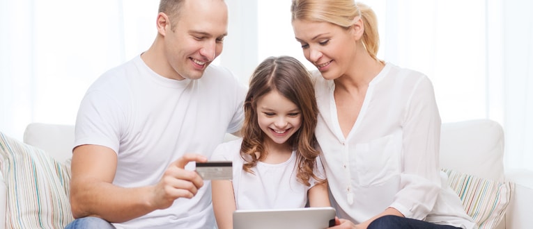 Parents Teaching Child About Internet